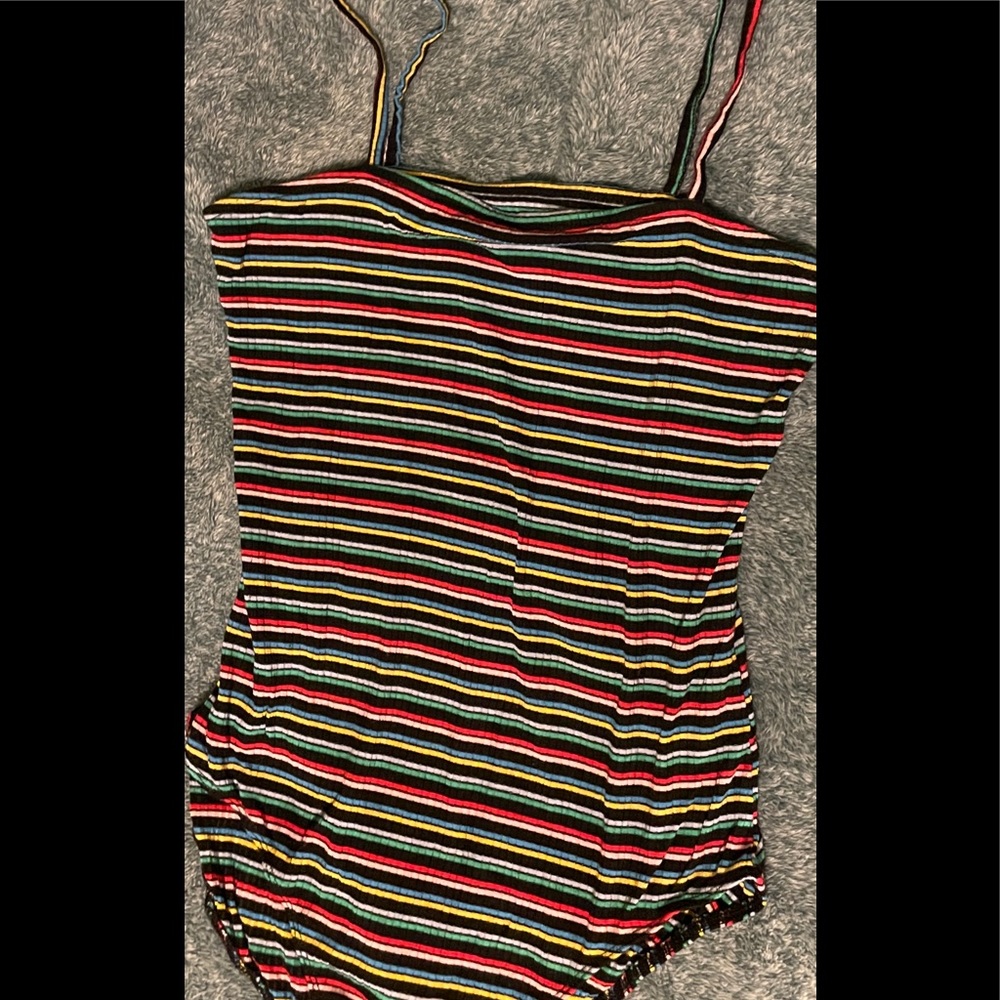 Women’s Large, rainbow, body suit, never worn